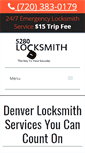 Mobile Screenshot of 5280locksmith.com